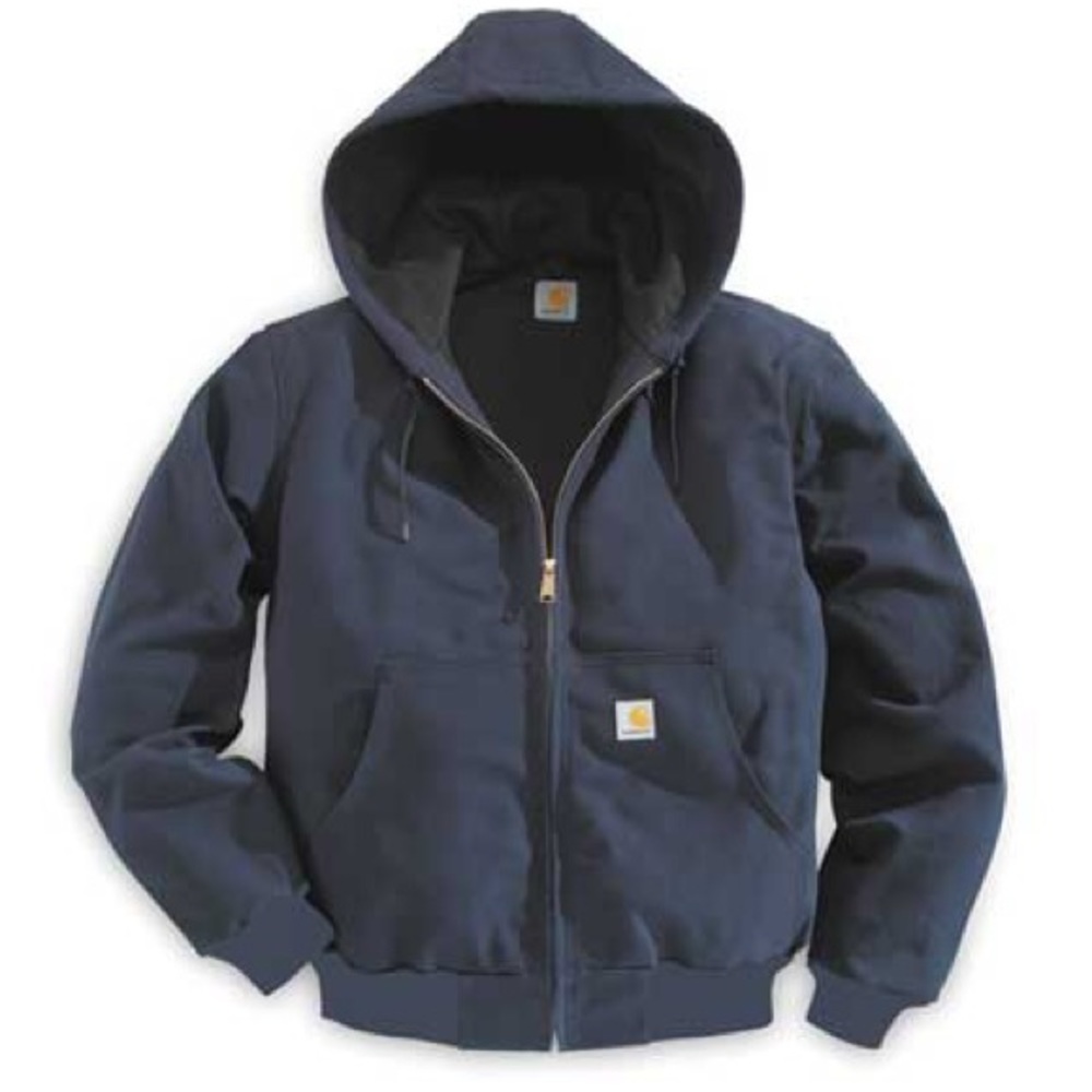 Men’s navy Carhartt hooded jacket, L